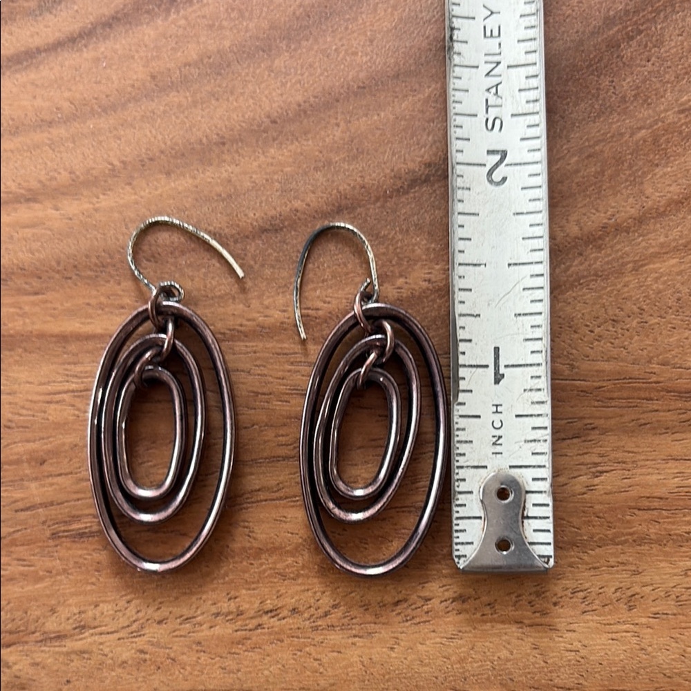 Circular oblong nesting Earrings